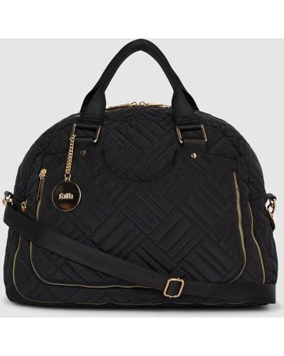 Faith Barbados Quilted Weekender - Black