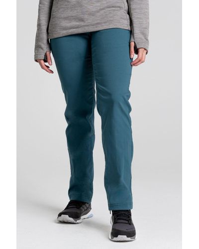 Craghoppers Recycled Stretch 'kiwi Pro Ii' Walking Trousers - Blue