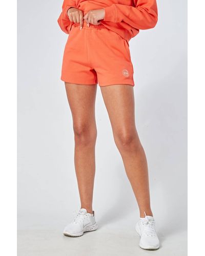 Twill Active Essentials Lounge Shorts - Coral - Orange