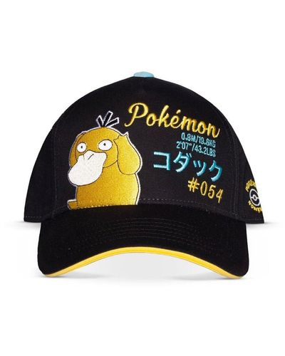 Pokemon Psyduck Adjustable Cap, Black/yellow (ba507315pok)