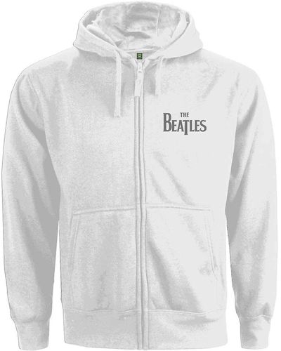 Beatles Drop T Logo Pullover Hoodie - Grey
