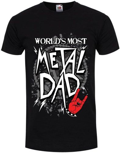 Grindstore Worlds Most Metal Dad T-shirt - Black