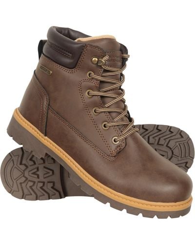 Mountain Warehouse Waterproof Boots Isodry Casual Everyday Shoes - Brown