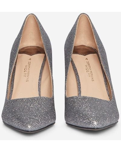 Dorothy Perkins Wide Fit Pewter Dele Court - Metallic