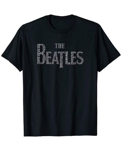 The Beatles Drop T Logo T-shirt - Black