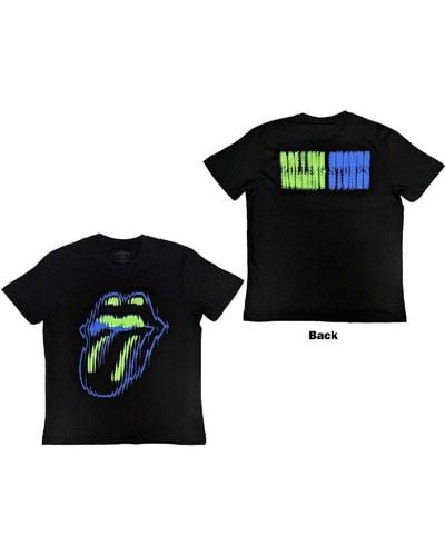 The Rolling Stones Distorted Tongue T-shirt - Black