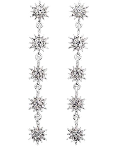 Lipsy Celestial Heim Linear Drop Earrings - White