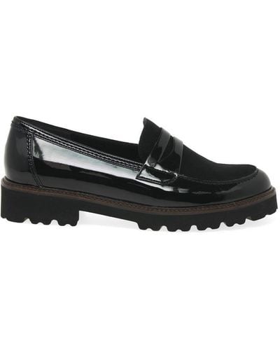 Gabor 'simone' Slip On Loafers - Black