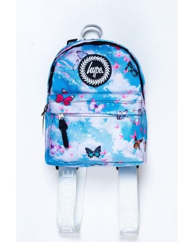 Hype Glitter Butterfly Skies Mini Backpack - Blue