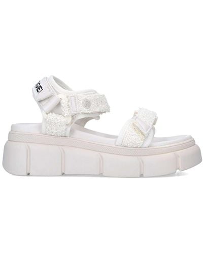 KG by Kurt Geiger 'Rigged' Fabric Sandals - White