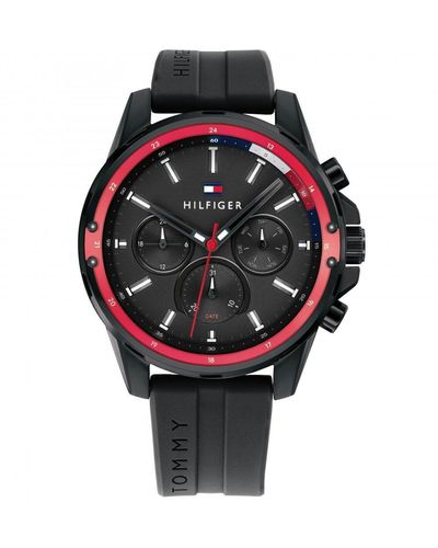 Tommy Hilfiger Mason Plated Stainless Steel Classic Analogue Quartz Watch - 1791793 - Black