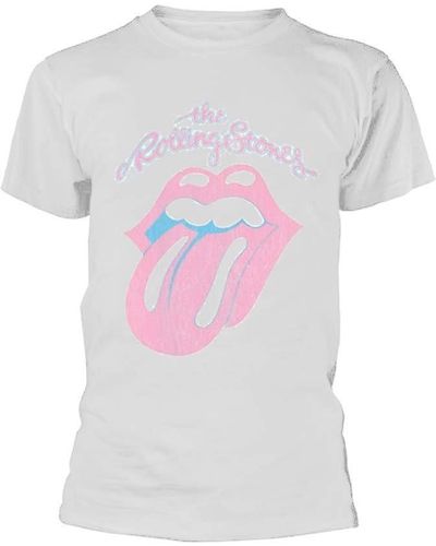 Rocksax The Rolling Stones T Shirt - Washed Out Amplified Vintage - White