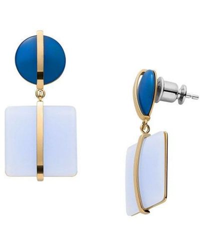 Skagen Sea Glass Stainless Steel Earrings - Skj1575710 - Blue