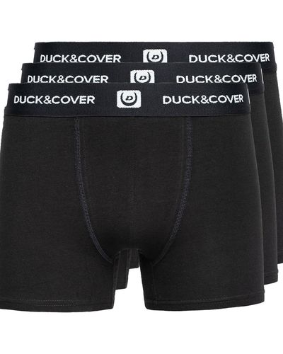 Duck and Cover Villani Boxer Shorts (pack Of 3) - Black