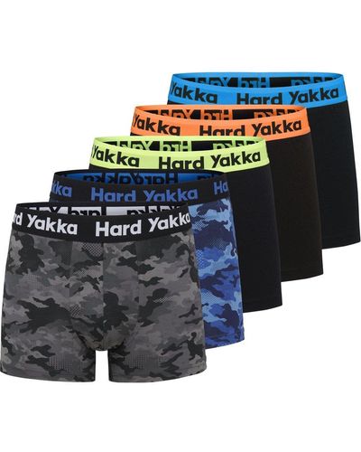 Hard Yakka Cotton Trunk Five Pack - Blue