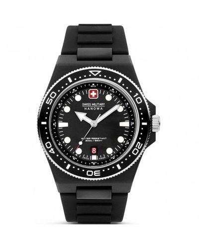 Swiss Military Hanowa Ocean Pioneer Tide Ocean Material Sports Watch - Smwgn0001180 - Black