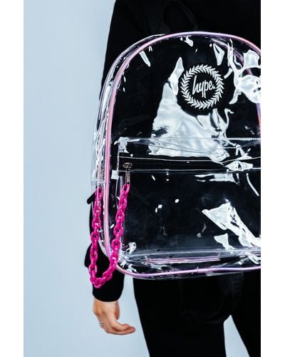 Hype Transparent Holo Backpack - Blue