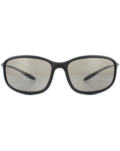 Serengeti Wrap Matte Black Phd 2.0 Polarized Cpg Grey Sunglasses