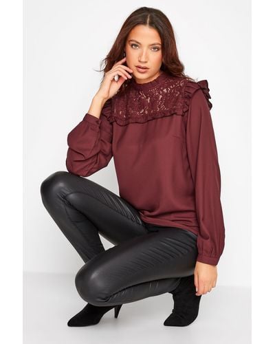 Long Tall Sally Tall Blouse - Red