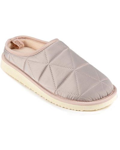 Totes Quilted Slippers - Pink