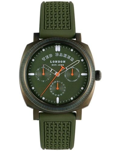 Ted Baker Caine Stainless Steel Fashion Analogue Quartz Watch - Bkpcns309 - Green