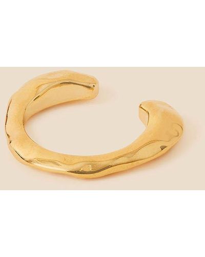 Accessorize Gold-plated Molten Ear Cuff - Natural