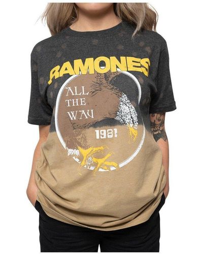 Ramones All The Way T-shirt - Black
