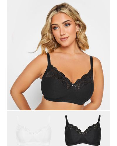 Yours 2 Pack Non-wired Soft Cup Bras - Black