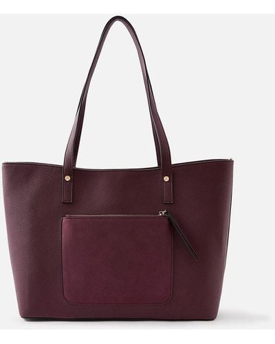Accessorize 'eleanor' Tote Bag - Purple