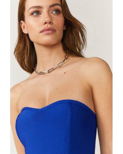 Coast Single Delicate Chain Necklace - Blue