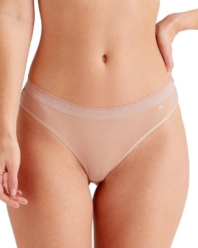 Pretty Polly Naturals Thong - Brown