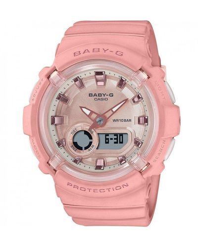 G-Shock Plastic/resin Classic Combination Quartz Watch - Bga-280-4aer - Pink