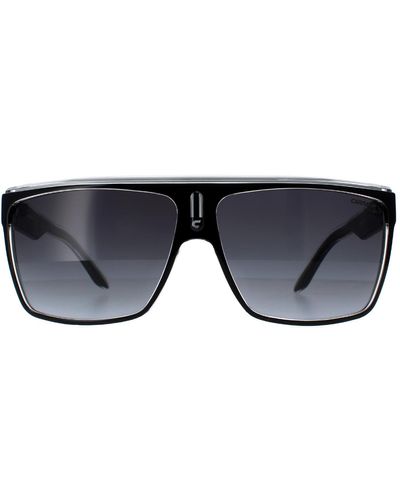 Carrera Shield Black White Grey Gradient 22 Sunglasses - Blue