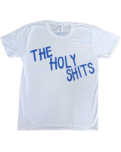 Foo Fighters The Holy Shits Brighton 2014 Cotton T-shirt - Blue