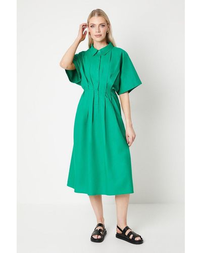 PRINCIPLES Shirt Midi Dress - Green