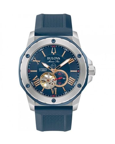 Bulova Automatic Stainless Steel Classic Analogue Automatic Watch - 98a282 - Blue