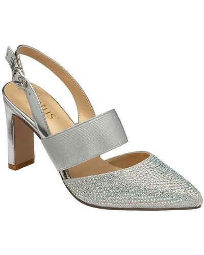 Lotus Silver & Diamante 'joie Court Shoes - Metallic