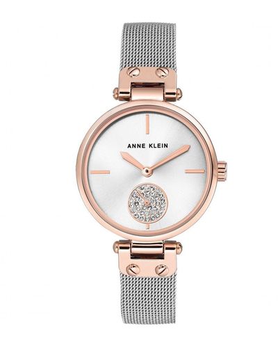 Anne Klein Heidi Fashion Analogue Quartz Watch - Ak/3001svrt - White
