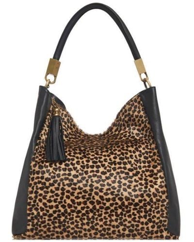 Sostter Cheetah Print Calf Hair And Leather Grab Bag - Bbrnx - Brown