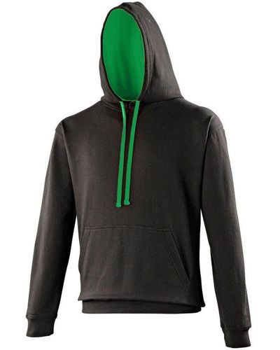 Awdis Varsity Hooded Sweatshirt Hoodie - Green