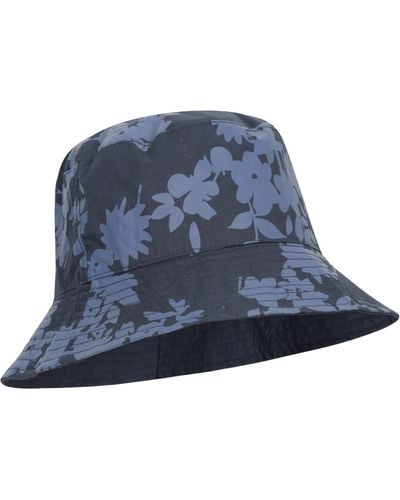Mountain Warehouse Coast Reversible Bucket Hat Cotton Headwear - Blue