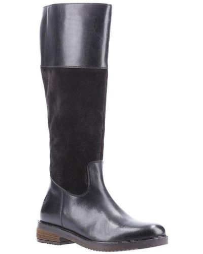 Hush Puppies 'kitty' Leather Boot - Black