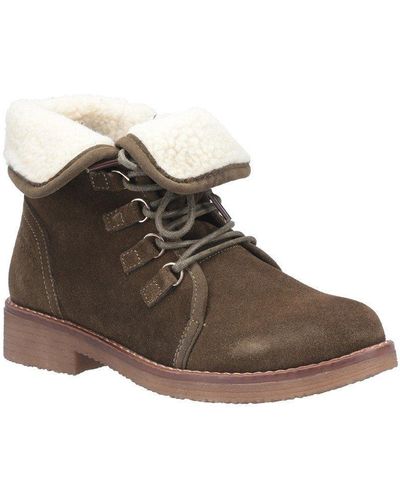 Hush Puppies 'milo' Suede Ankle Boots - Brown