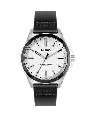 HUGO Complete Stainless Steel Fashion Analogue Quartz Watch - 1530325 - Black