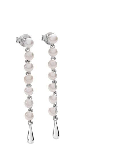 Lucy Quartermaine Royal Pearl Drop Earrings - White