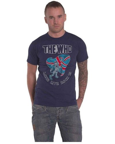 The Who Long Live Rock ́79 T-shirt - Blue
