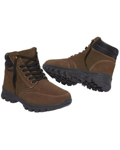 Atlas For Men Leather Walking Boots - Brown