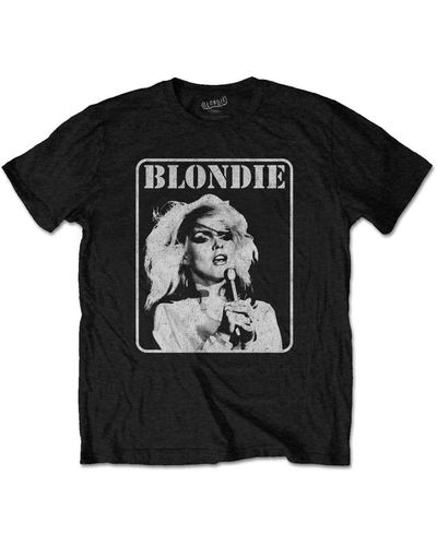 BLONDIE Presente Poster T-shirt - Black