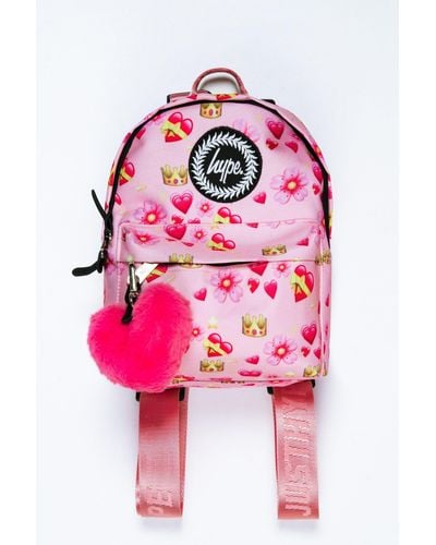 Hype Pink Emoji Mini Backpack