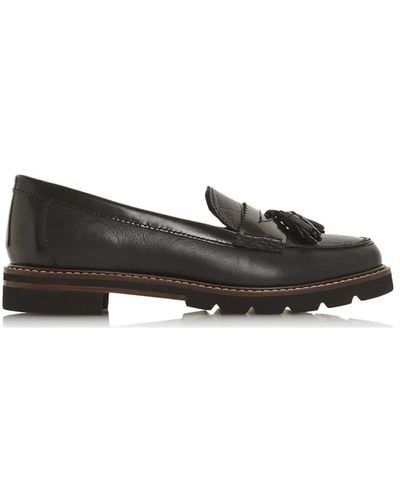 Dune 'gennia' Leather Loafers - Black